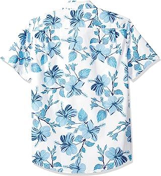 Amazon Essentials Men's Regular-fit Short-Sleeve Print Shirt | Amazon (US)