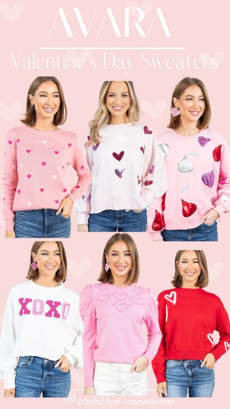 Avara Heart sweaters for Valentine’s Day. 
Use code: Brianna15 

#LTKstyletip #LTKfindsunder50 #LTKSeasonal