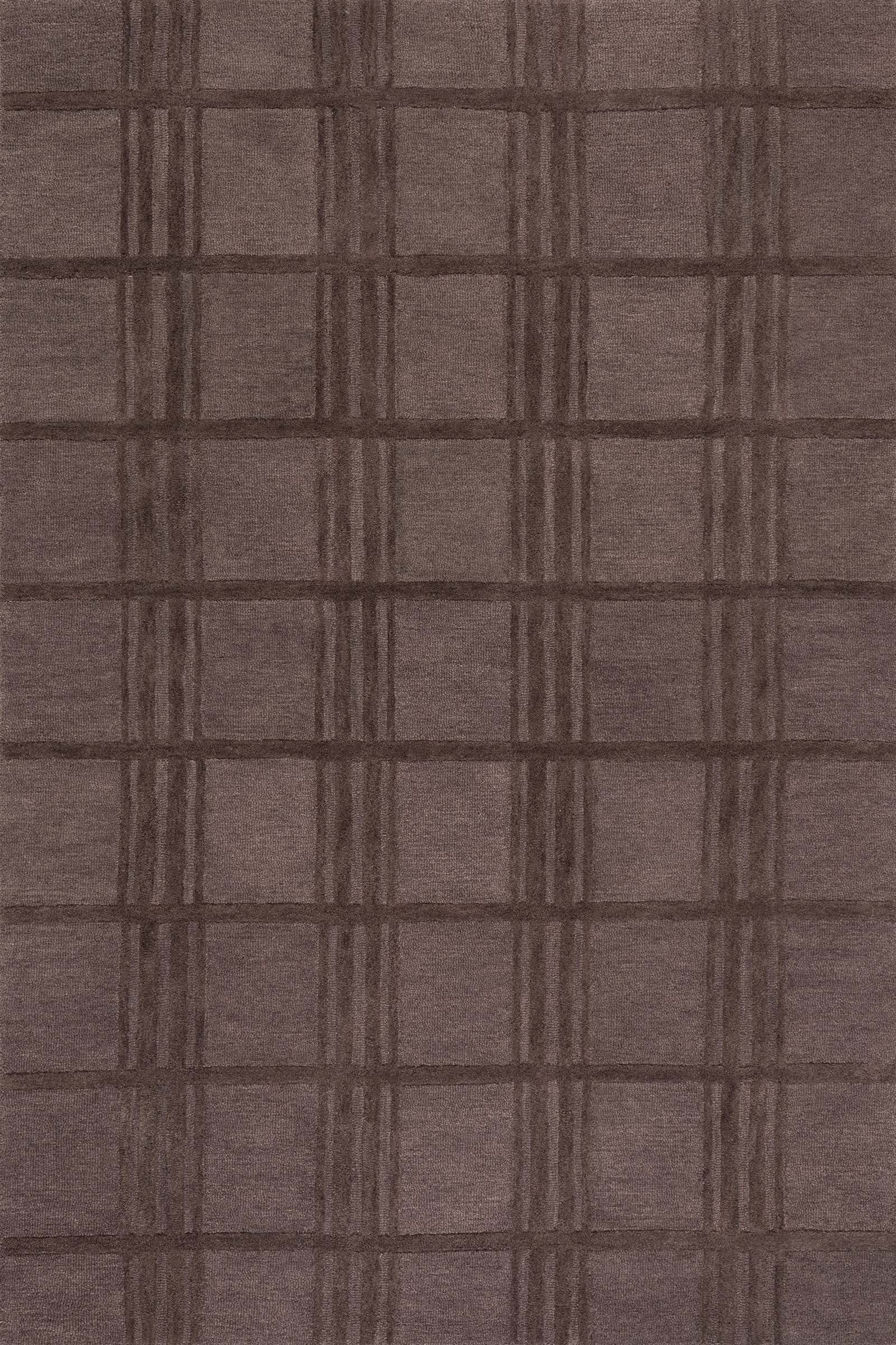 Color: Dark BrownMallory Checked Wool Rug | Mauve Mauve swatchMallory Checked Wool Rug | Rust Rus... | Rugs USA