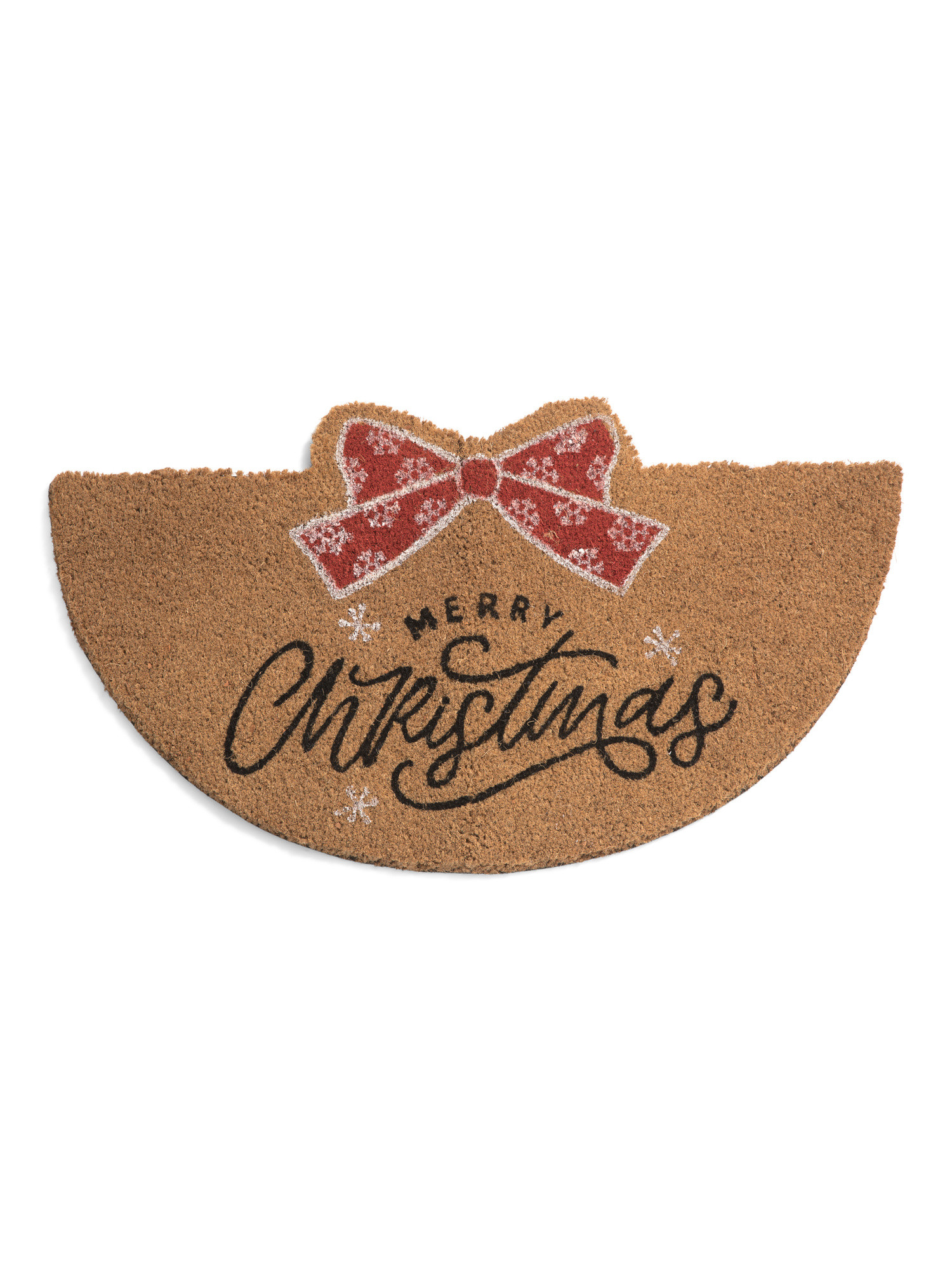 20x36 Merry Christmas Bow Half Moon Coir Doormat | Home | Marshalls | Marshalls