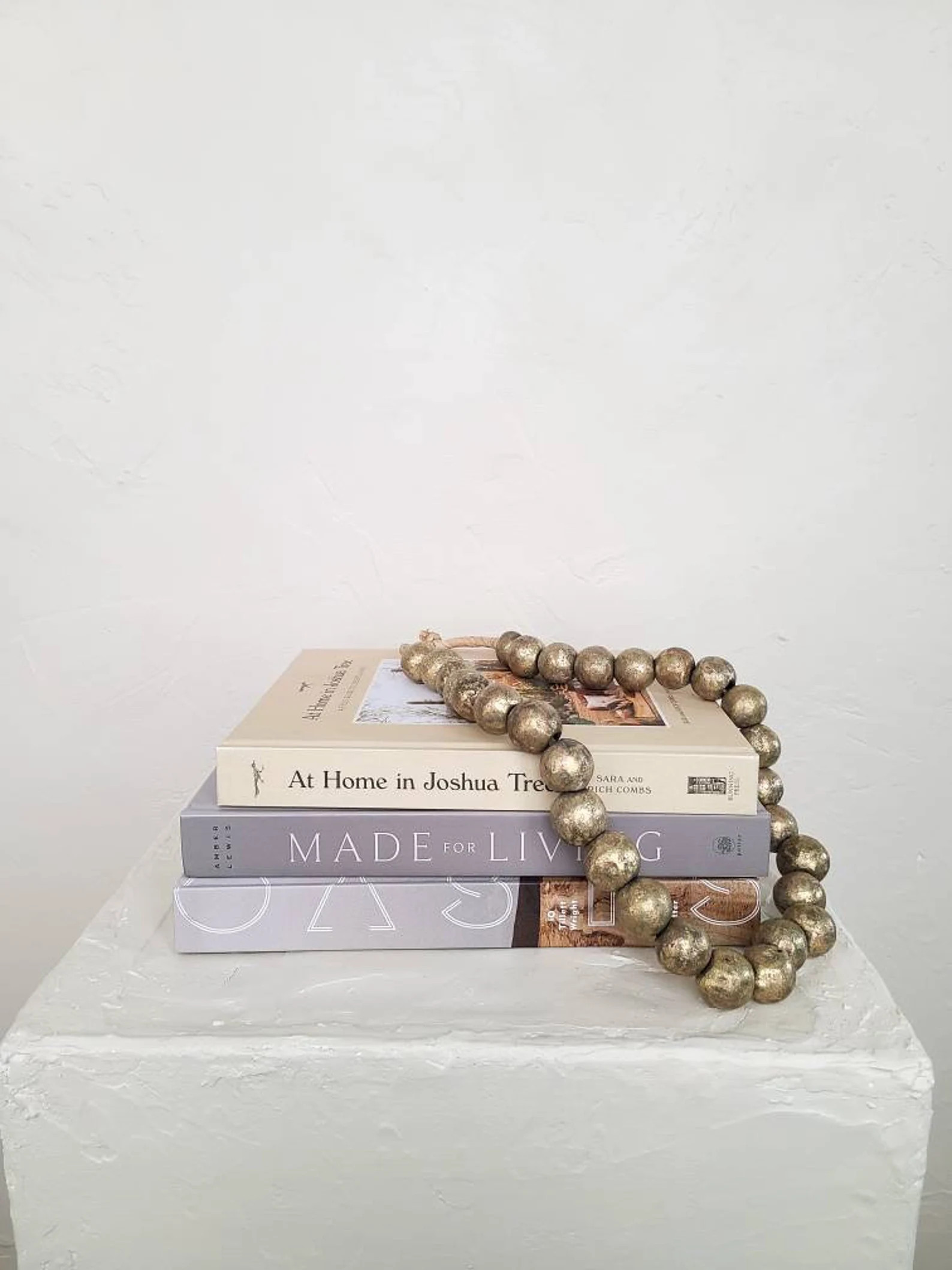 Primative Decor, Brass Beads, Rustic Decor, Coffee Table Decor, Decorative Bead Strand | Etsy (US)