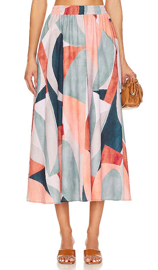 Paula Skirt in Riad Gardens | Revolve Clothing (Global)