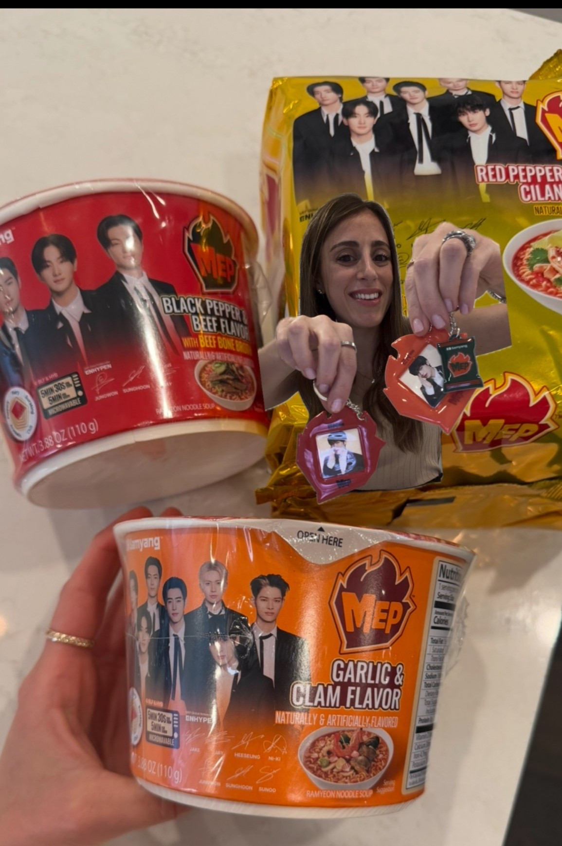 #ad Feel the Kick 🔥🍜

Target-exclusive MEP x ENHYPEN ramen featuring:
🍜 Garlic & Clam
🍜 Red Pepper Chicken
🍜 Black Pepper Beef
➕ ENHYPEN keychain + photocard

I’ve linked all featured Samyang products in my LTK shop so you can shop the full Target drop!

#target @target @samyangfoods_global
#paidlink #TargetPartner #SamyangMEP #ENHYPEN #Feelthekick #MEP

#LTKfoodie #LTKdayinmylife