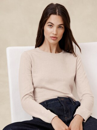 Forever Crew-Neck Sweater | Banana Republic Factory