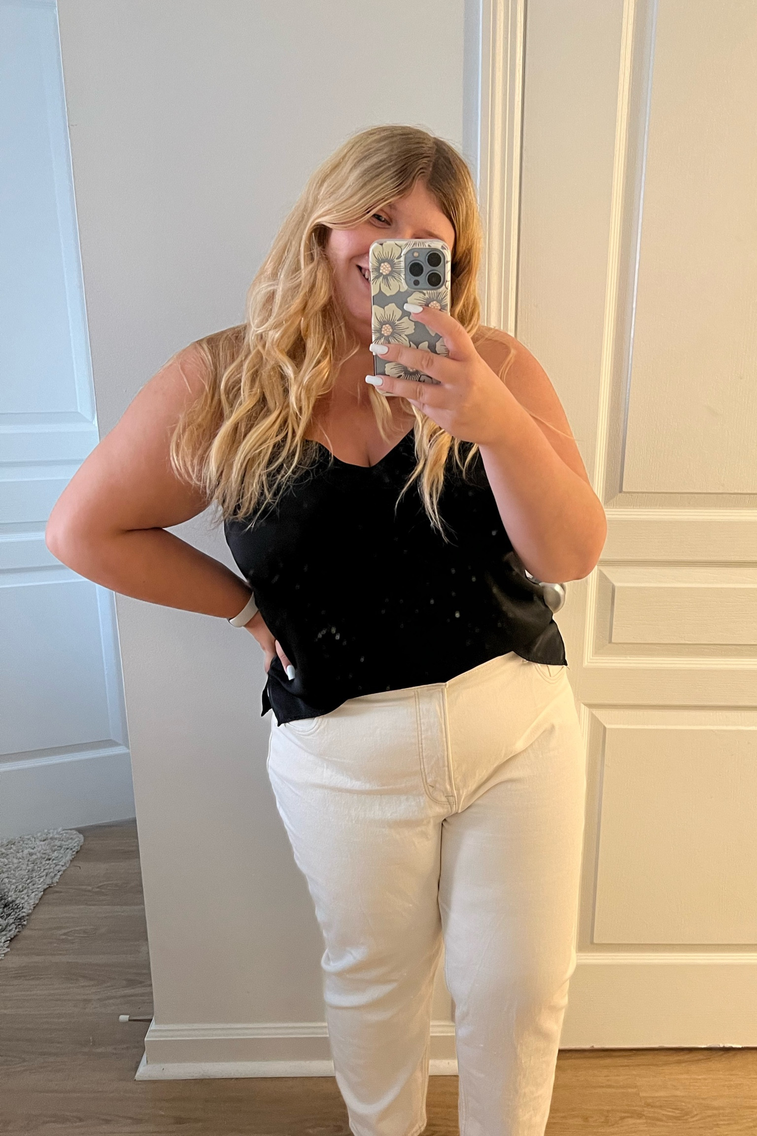 White pants after Labor Day?? Abercrombie, Abercrombie pants, Abercrombie and Fitch, fall style, fall inspo, casual night out,
Plus size, mid size, plus size fashion, mid size fashion, white jeans, silk tank top, silk cami, black tank top, classic style, workwear, 

#LTKSeasonal #LTKunder100 #LTKcurves