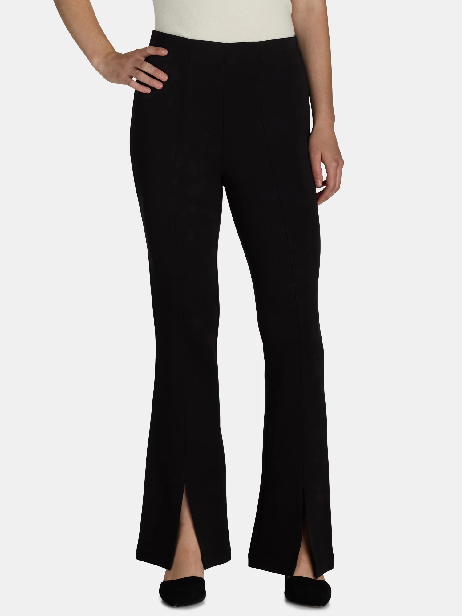 Time and Tru Women's Flare Ponte Pants, Sizes XS-XXXL | Walmart (US)