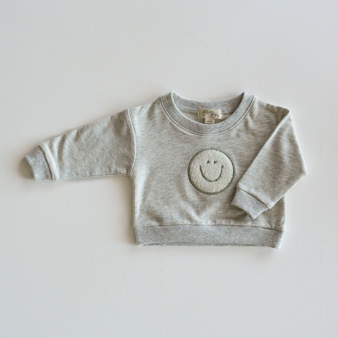 Smiley Crewneck 2.0 | Atlas Grey