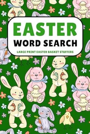 Easter Basket Stuffers: Easter Word Search Large Print: Fun Easter Activity Book for Kids Teens a... | Amazon (US)