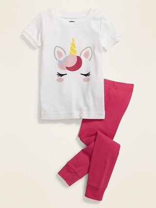 Unisex Unicorn Graphic Pajama Set for Toddler &#x26; Baby | Old Navy (US)