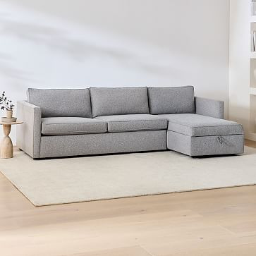 Harris 2-Piece Sleeper Sectional W/ Storage Chaise (109") | West Elm (US)