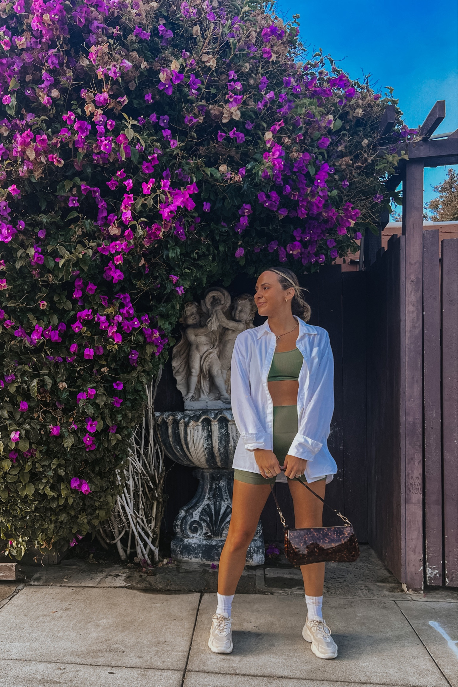 Oversized button down, set active, athleisure, chunky sneakers 

#LTKSeasonal #LTKunder50 #LTKunder100