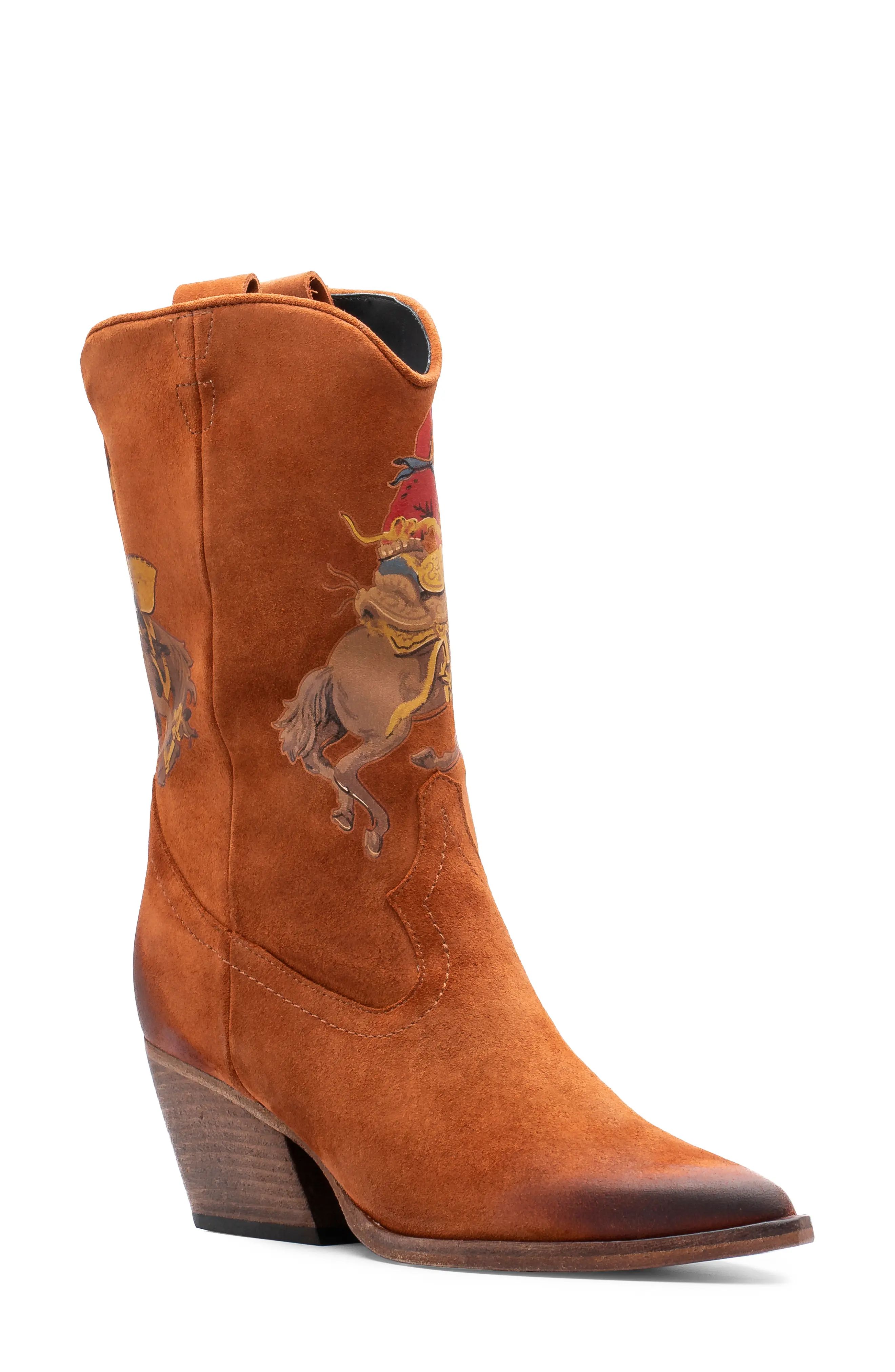 Golo Giddyup Cowboy Boot, Size 9 in Dromedary Suede at Nordstrom | Nordstrom