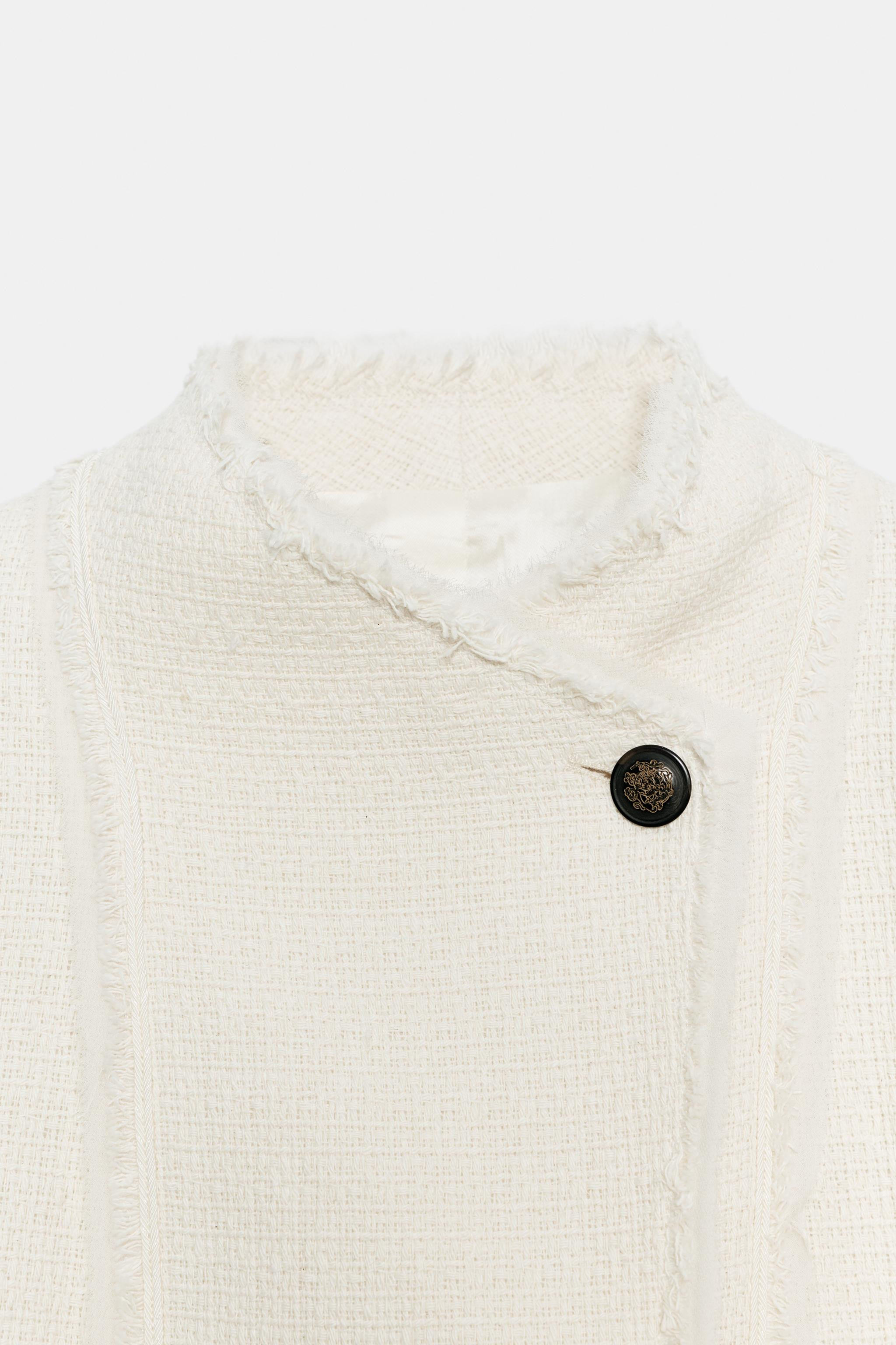 ZW COLLECTION FRINGED PEPLUM BLAZER | Zara US