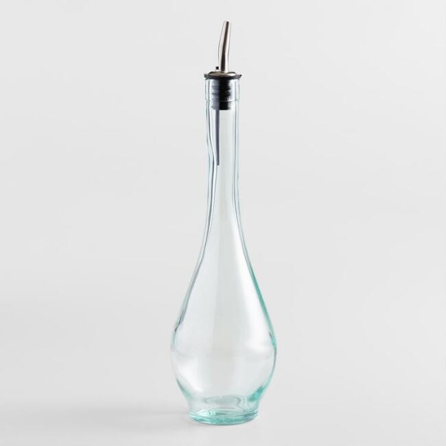 Green Glass Sienna Oil Bottle | World Market