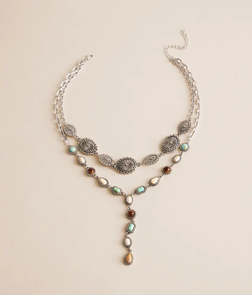 Tiered Stone Necklace | Buckle