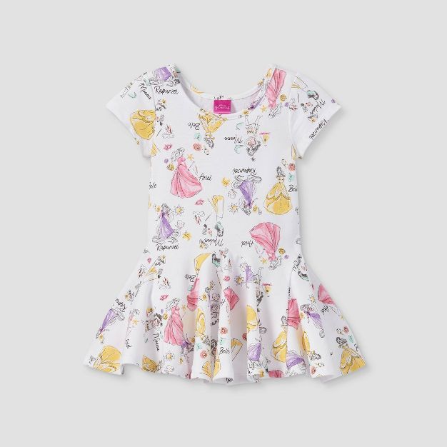 Toddler Girls' Disney Princess Tunic Dress - White | Target