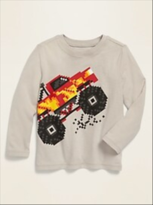 Long-Sleeve Graphic Tee for Toddler Boys