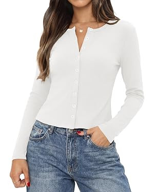 GRECERELLE Women's Cropped Ribbed Knit Y2k Cardigan 2026 Fall Outfits | Amazon (US)