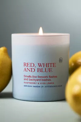 Anecdote Red, White & Blue Raspberry & Lemon Ice Boxed Candle | Anthropologie (US)