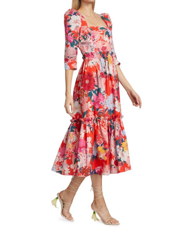 Blue Hill Floral Print Dress | Saks Fifth Avenue OFF 5TH