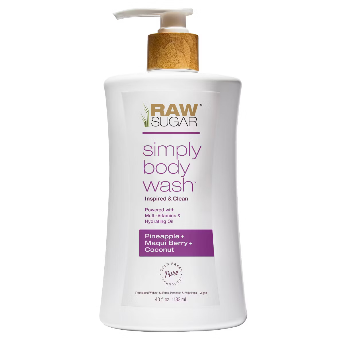 Raw Sugar Body Wash - Pineapple + Maqui Berry + Coconut - 40 fl oz | Target