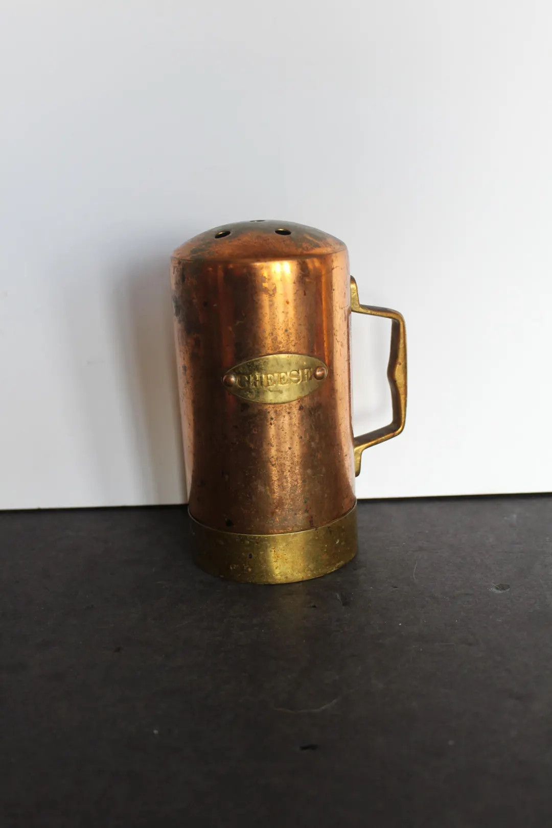 Vintage Copper and Brass Cheese Shaker. Large Size, Side Handle, Rustic Cottagecore Kitchen Ware,... | Etsy (US)