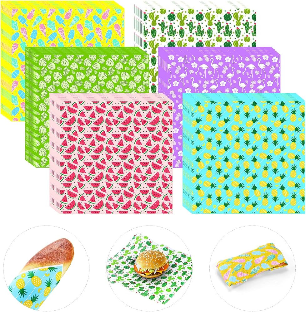 240Pcs Wax Paper Dry Waxed Deli Paper Sheets 12x12 inch Sandwich Wrap Parchment Papers Burger Wra... | Amazon (US)