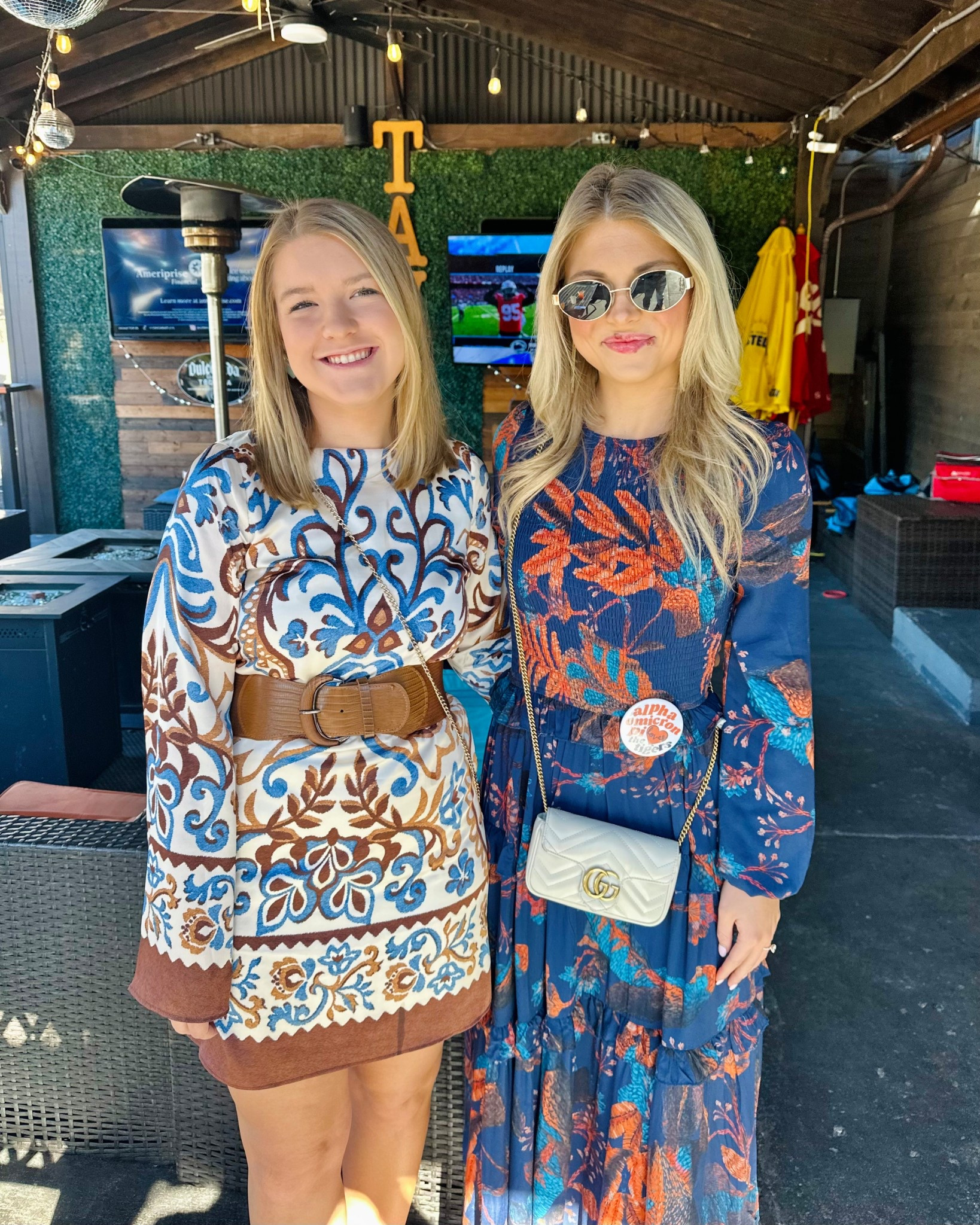 Blue & orange maxi! Felt like I was wearing a Farm Rio dupe 🤭 so cute and around $50! Perfect for thanksgiving or Auburn game day

#LTKSeasonal #LTKStyleTip #LTKFindsUnder100