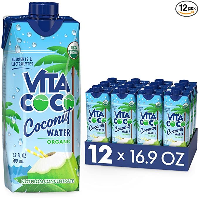 Vita Coco Coconut Water, Pure Organic | Refreshing Coconut Taste | Natural Electrolytes | Vital N... | Amazon (US)