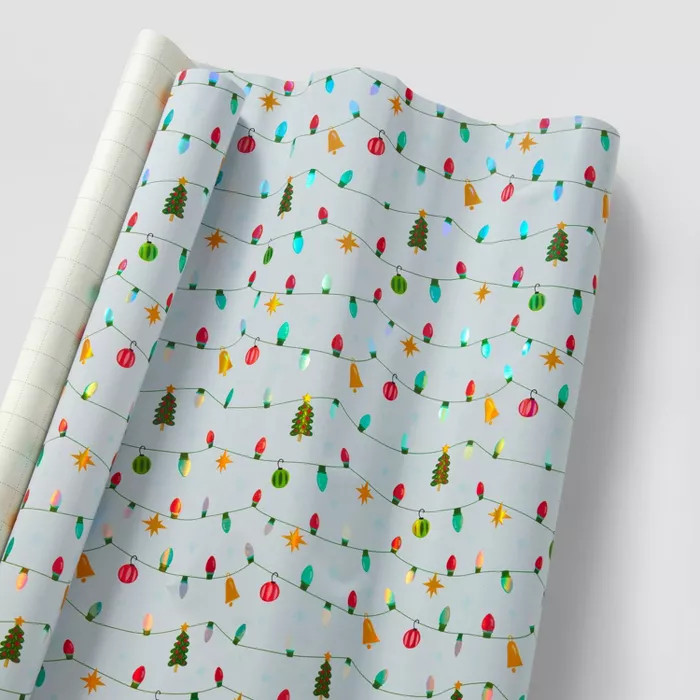 String of Lights Gift Wrap White - Wondershop™ | Target