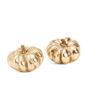 Set Of 2 5in Resin Pumpkins | Marshalls