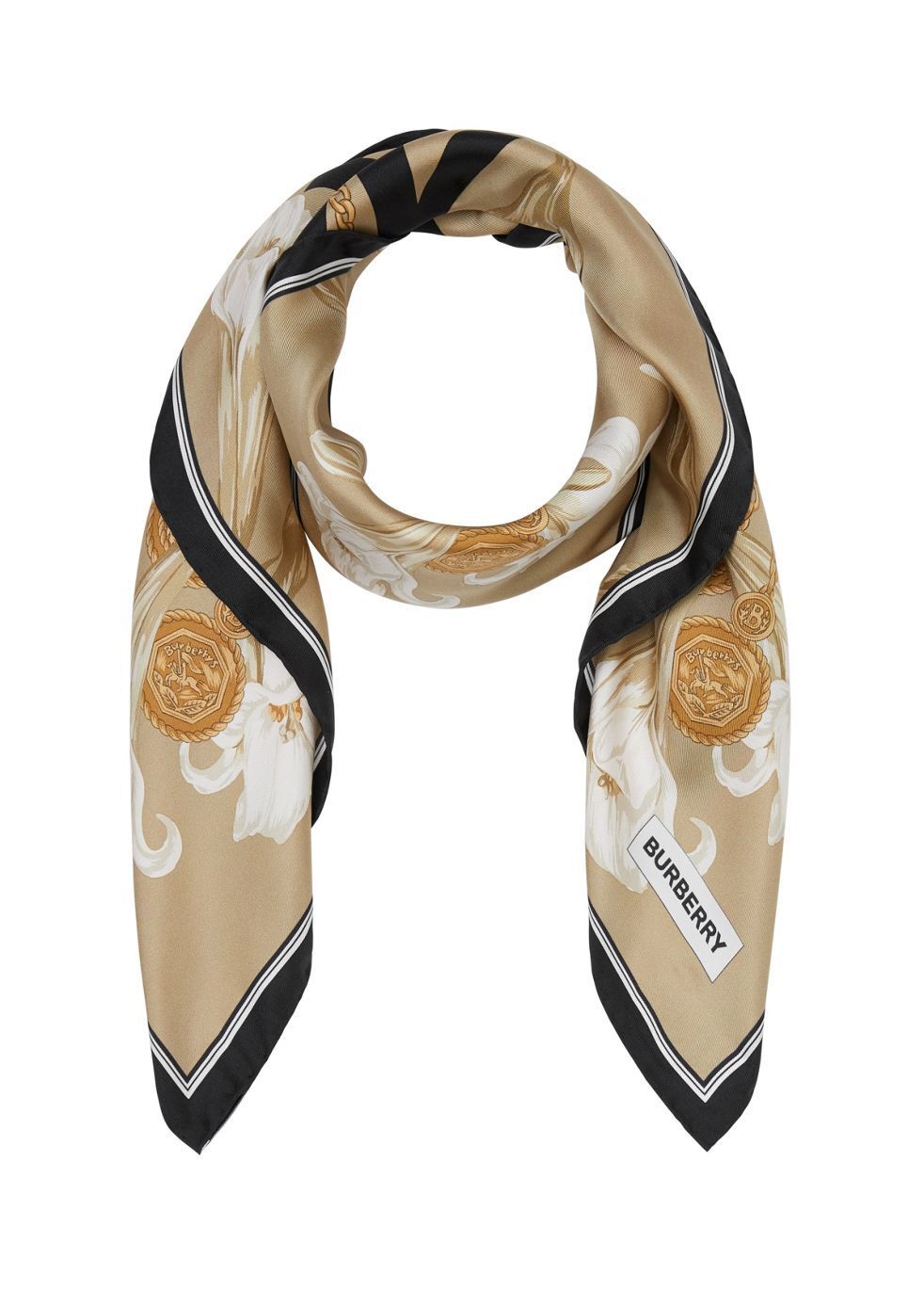 Archive scarf print silk square scarf | Harvey Nichols (Global)