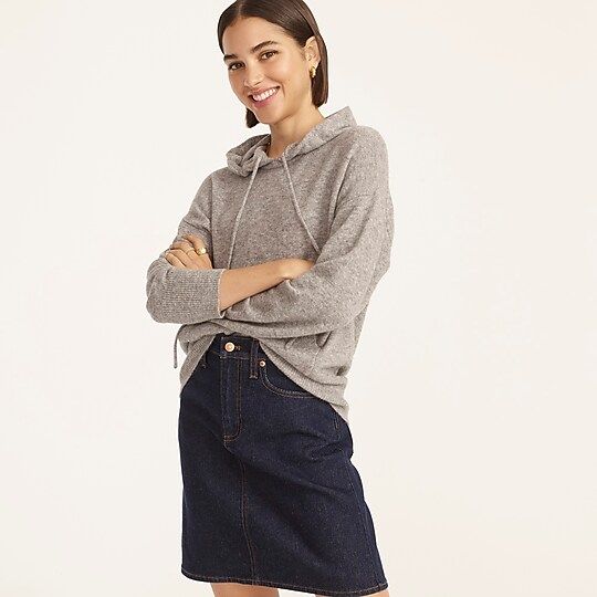 Hoodie-sweater in Supersoft yarn | J.Crew US