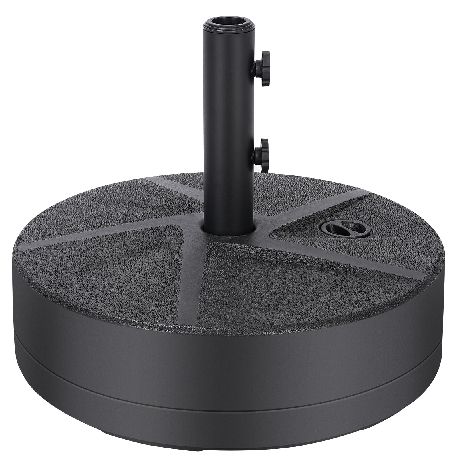 55 lb Capacity Umbrella Base Stand,Fillable Round Sunburst Plastic Patio Umbrella Base, Pole Hold... | Amazon (US)