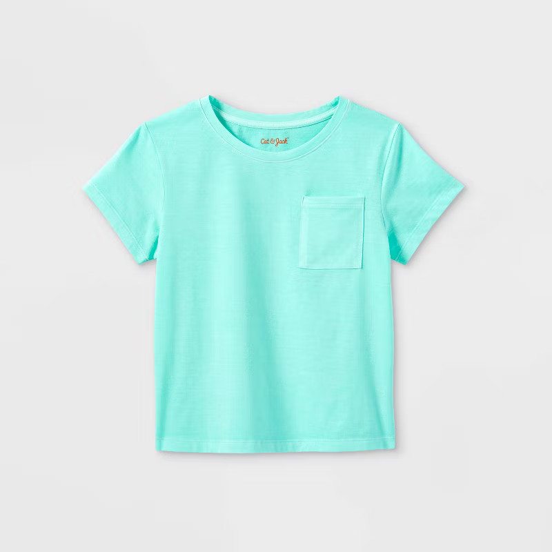 Girls' Washed Knit Short Sleeve T-Shirt - Cat & Jack™ | Target