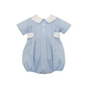 Petit Bebe Anthony Boy Bubble- Light Blue Poplin | Ellifox