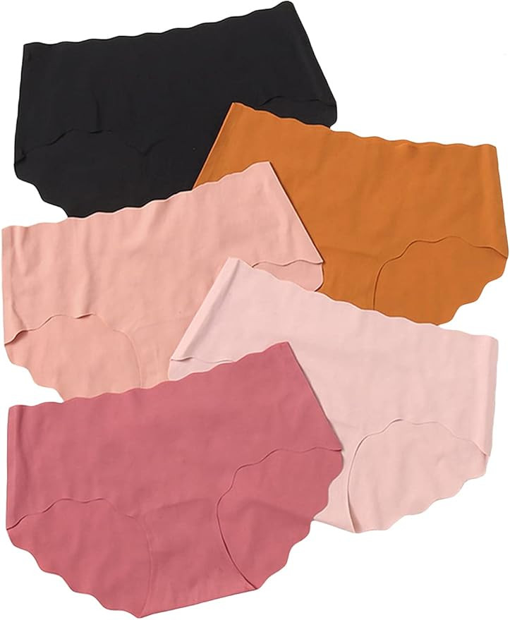SHENHE Women's 5 Piece Seamless No Show Under Bump Maternity Underwear Brief Panties | Amazon (US)