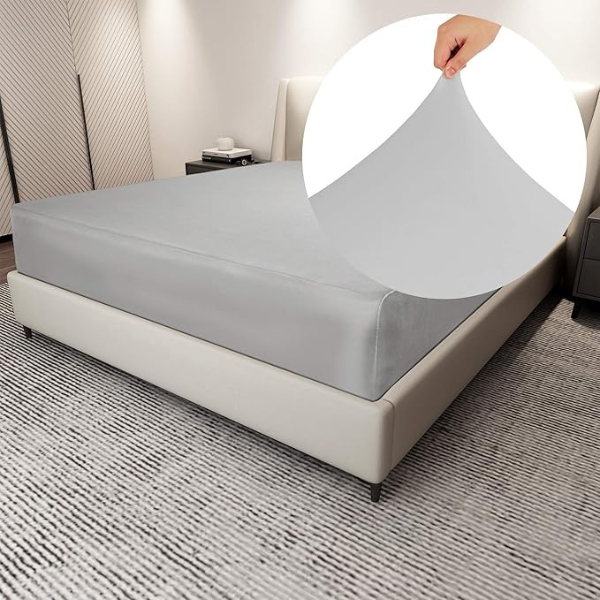 N&Y HOME Extra Deep Twin Size Fitted Sheet Only - 4-Way Stretch Knit & Deep Pocket(18" - 26"), T-... | Amazon (US)