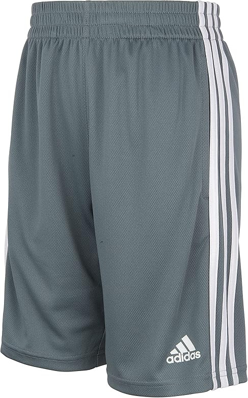 adidas Boys' Plus Size Classic 3-Stripes Shorts | Amazon (US)