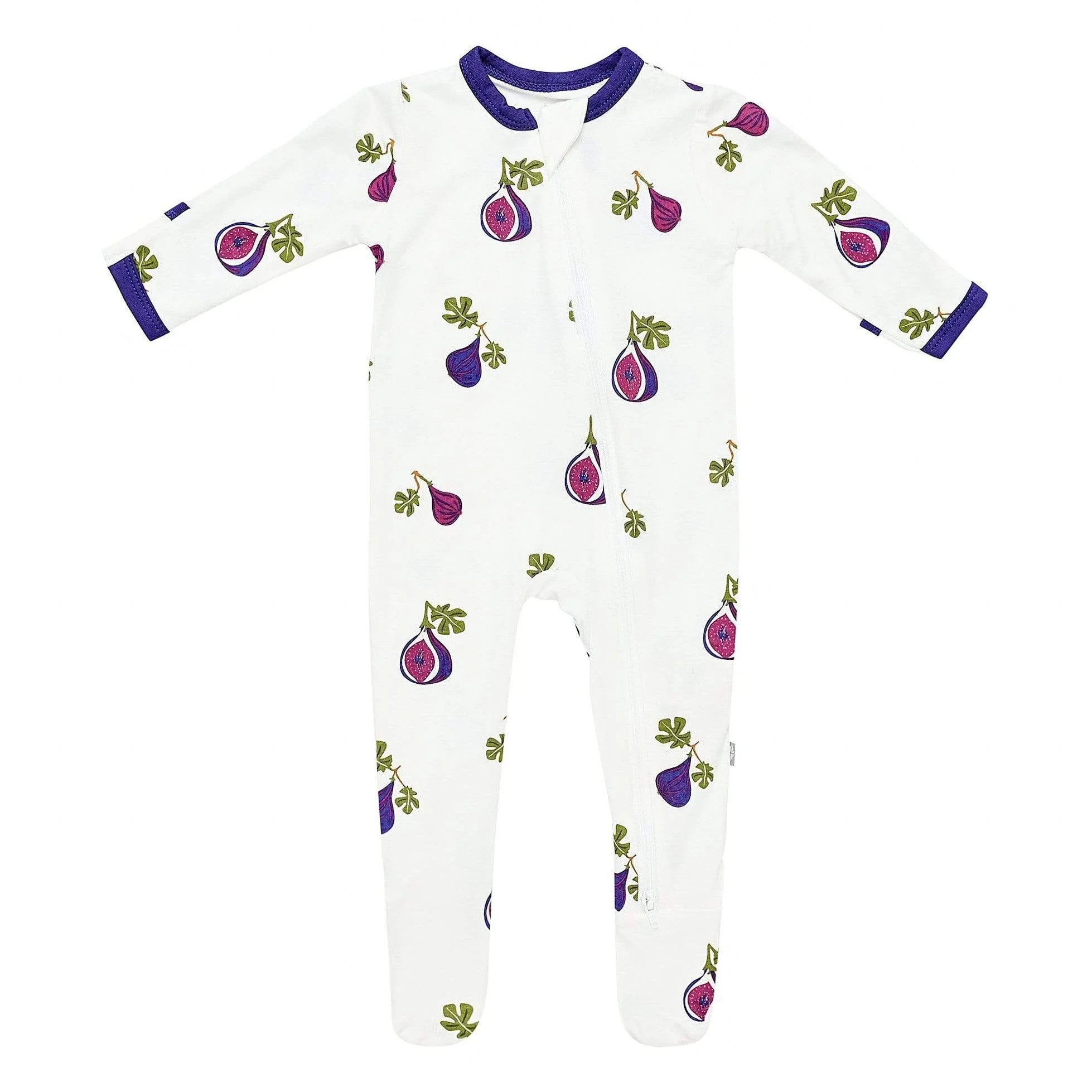 Zippered Footie in Fig | Kyte BABY