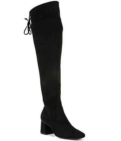 Gianni Bini Laredo Stretch Fabric Over-the-Knee Block Heel Boots - 11 | Dillard's