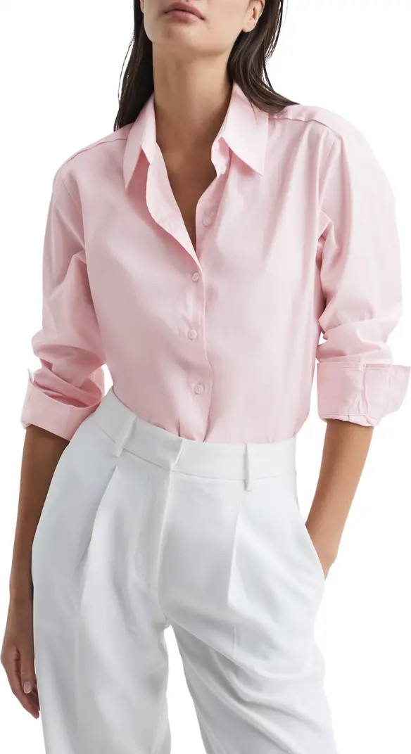 Jenny Cotton Button-Up Blouse | Nordstrom