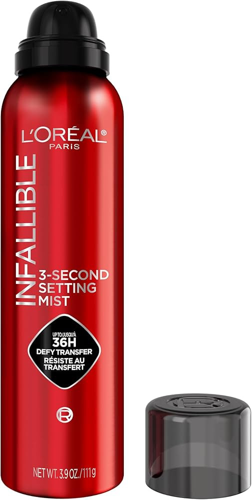 L'Oreal Paris Infallible XL 3-Second Setting Spray Mist, Microfine Mist for up to 36HR Wear, Clea... | Amazon (US)