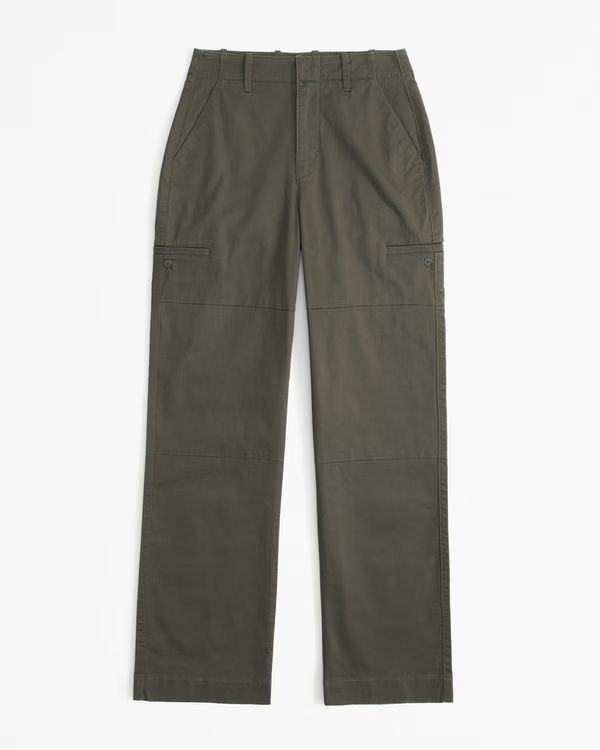 Women's Cotton Relaxed Utility Pant | Women's New Arrivals | Abercrombie.com | Abercrombie & Fitch (US)
