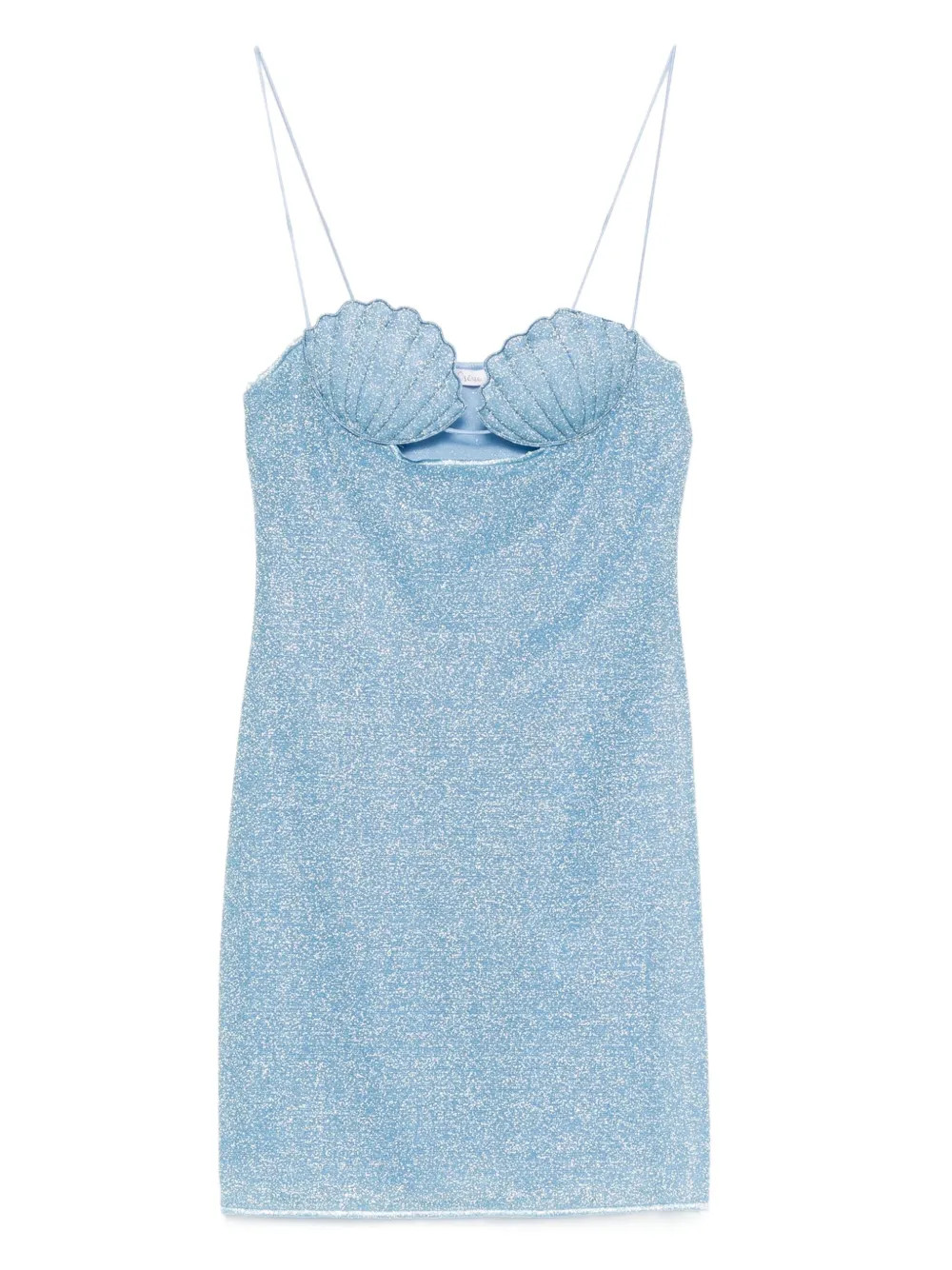 Oséree Lumière Shell Mini Dress | Blue | FARFETCH | Farfetch Global