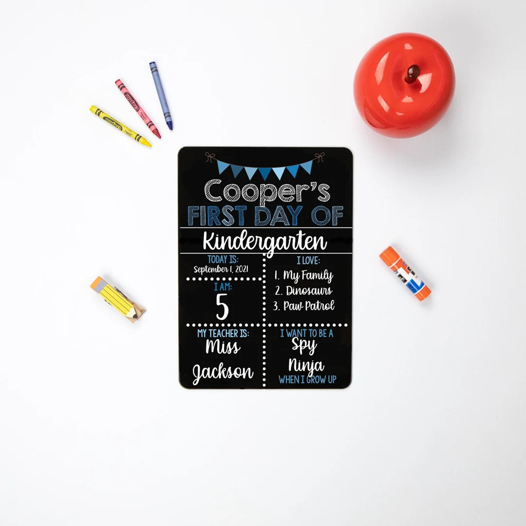 First and Last Day of School Sign, Liquid Chalk Dry Erase School Board, Reusable First Day of Sch... | Etsy (US)