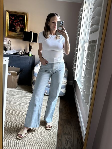 These are my new favorite jeans! They’re so versatile and easy to style. I ordered my usual size  

#LTKstyletip #LTKSpringSale #LTKSeasonal