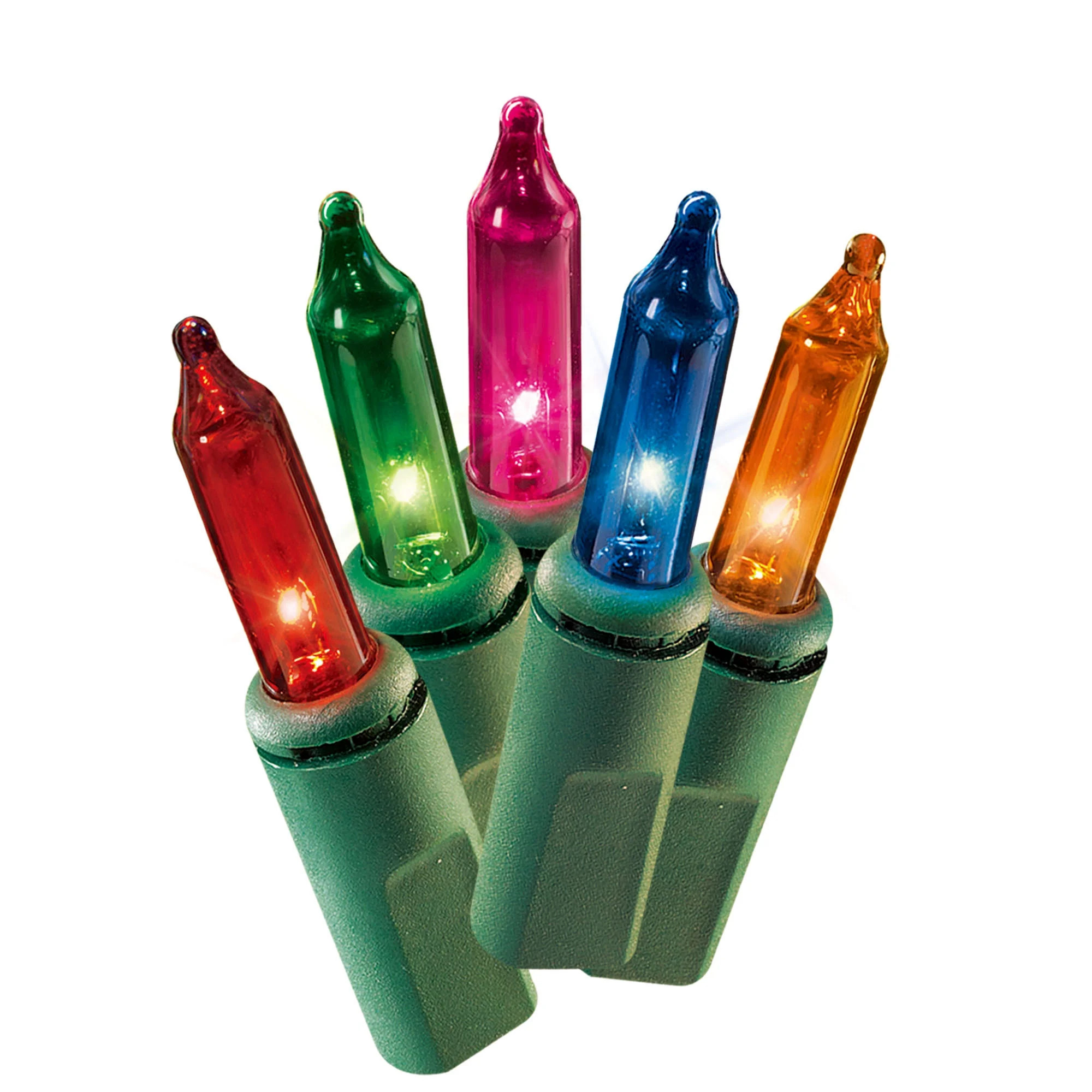 Indoor/Outdoor 300-Count Incandescent Mini Christmas String Lights, Multicolor, 59', by Holiday T... | Walmart (US)