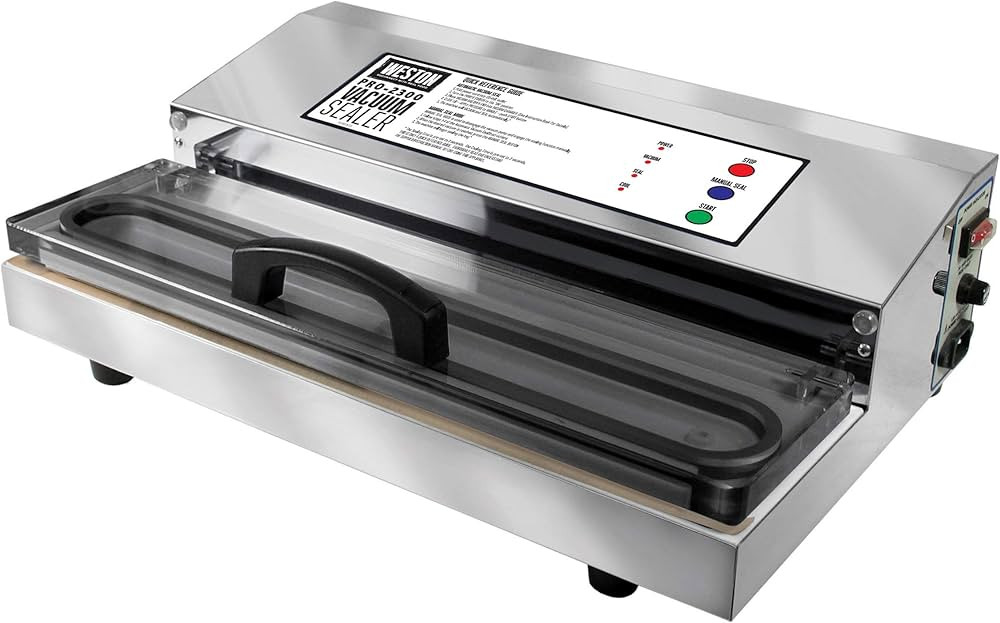 Weston Brands Vacuum Sealer Machine for Food Preservation & Sous Vide, Extra-Wide 5mm Bar for Sea... | Amazon (US)
