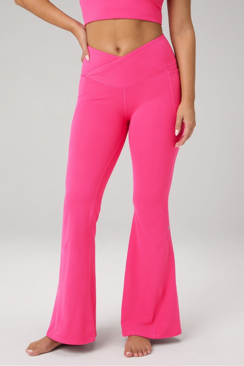 Oasis PureLuxe High-Waisted Crossover Flare | Fabletics